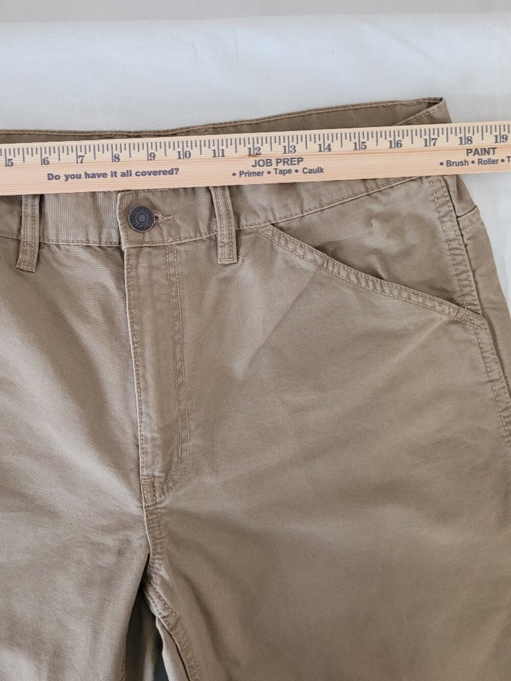 Khaki Carpenter Pants Mens Dark Tan 36x30 - Picture 7 of 14